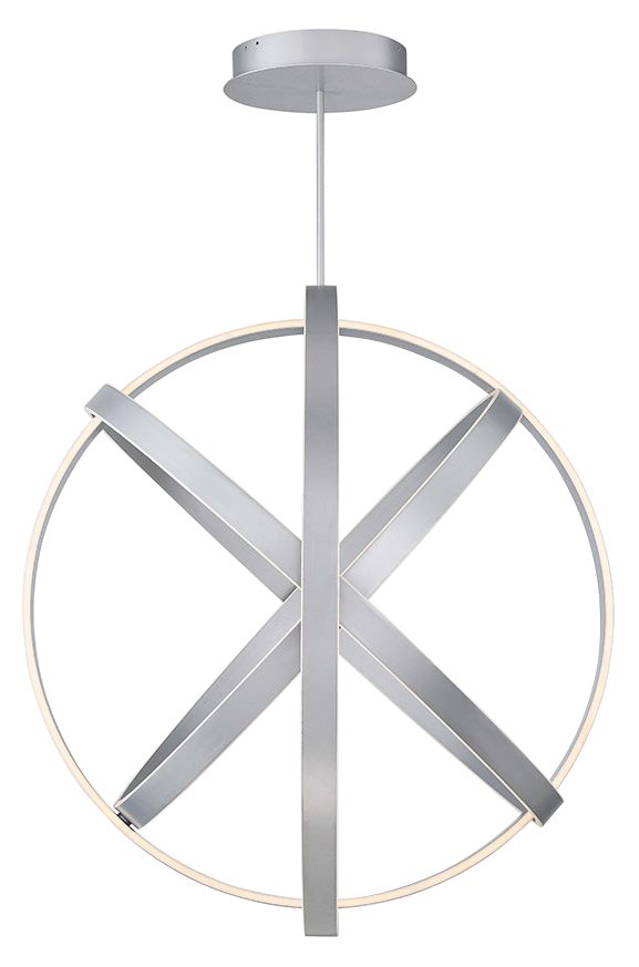 Modern Forms Kinetic 38" Wide Titanium Finish Modern LED Orb Pendant