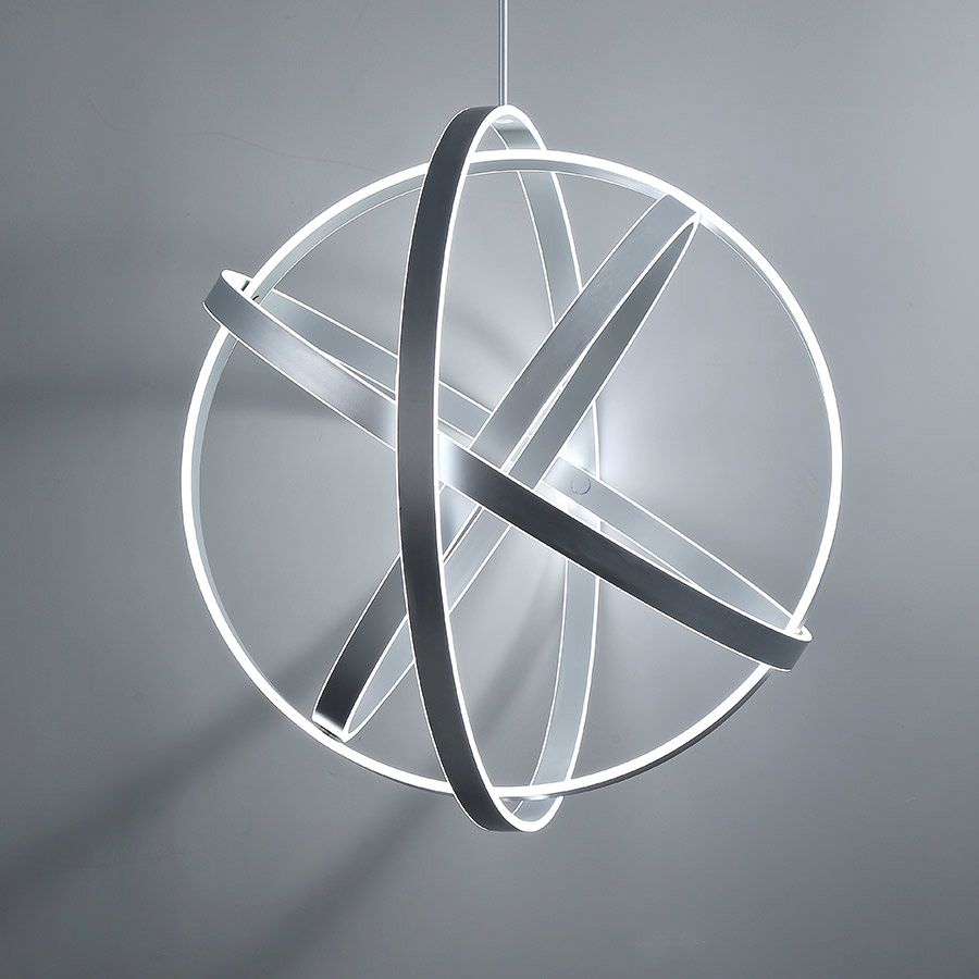 Modern Forms Kinetic 38" Wide Titanium Finish Modern LED Orb Pendant