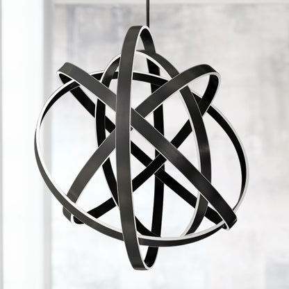 Modern Forms Kinetic 60" Wide Black 5-Light LED Pendant