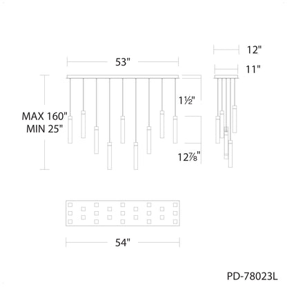 Modern Forms Minx Antique Nickel 3000K