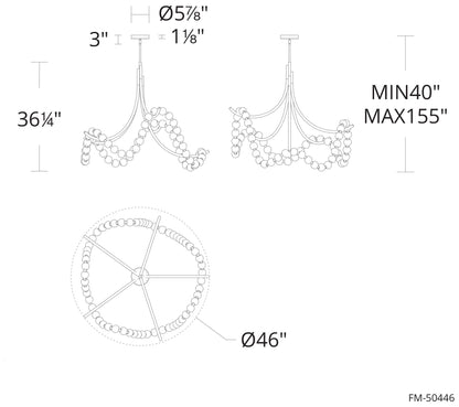 Modern Forms Parel Antique Nickel 3000K