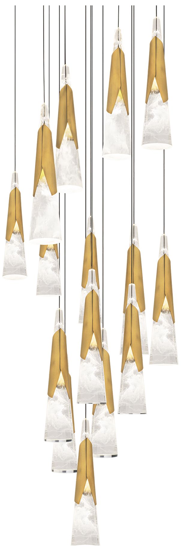 Modern FormsKilt Aged Brass 2700-3000-3500-4000K