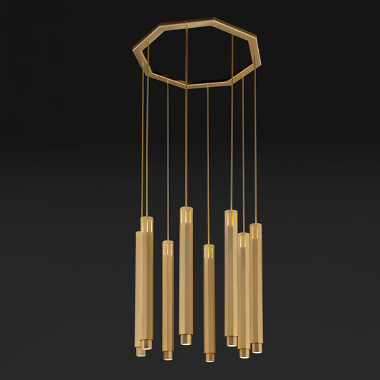 Modern Geometric Pendant Style Chandelier