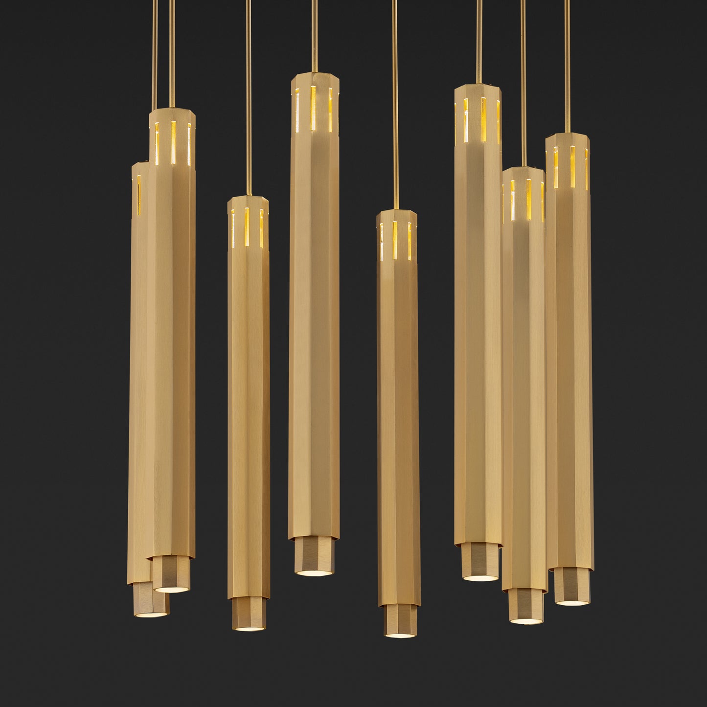 Modern Geometric Pendant Style Chandelier