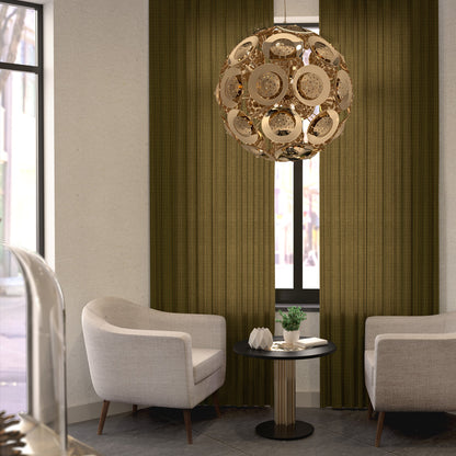 Modern Gold Plated Designer Sphere Chandelier