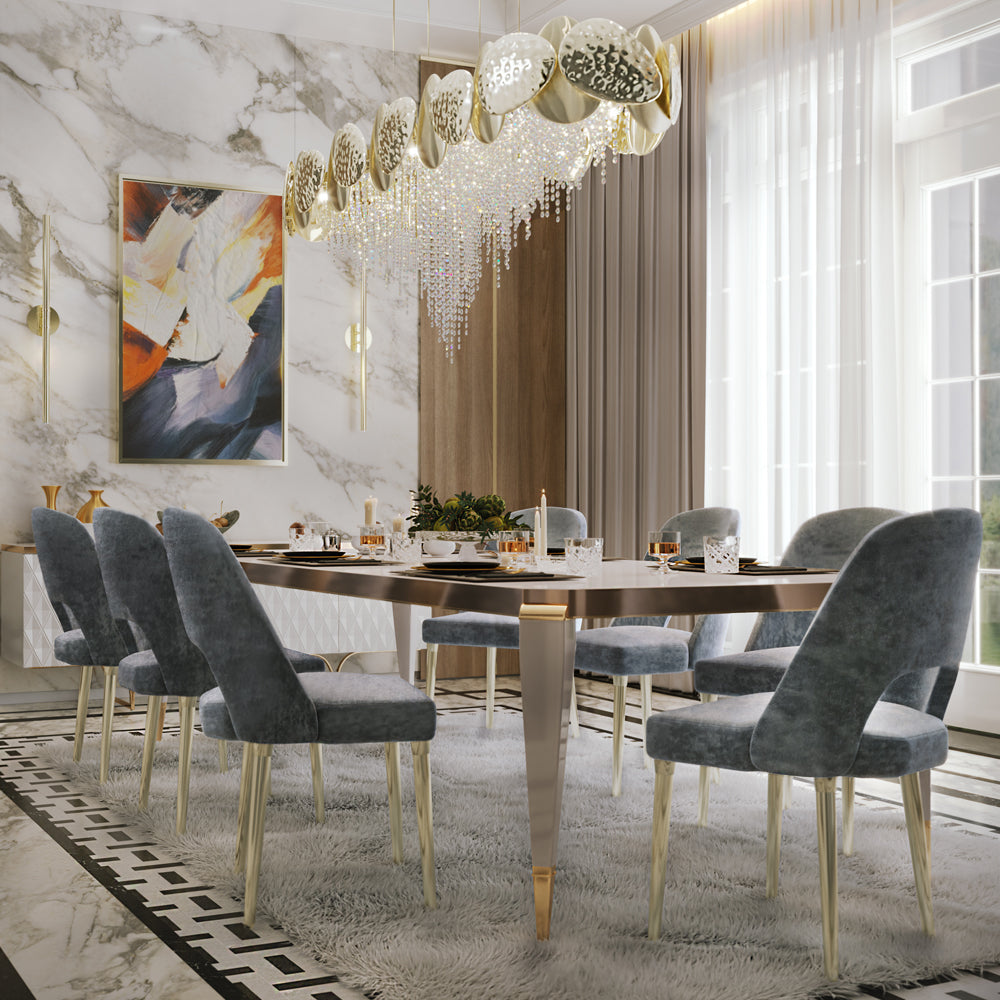 Modern High Backed Dining Chair