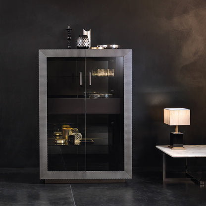 Modern Italian Designer Lacquered Display Cabinet