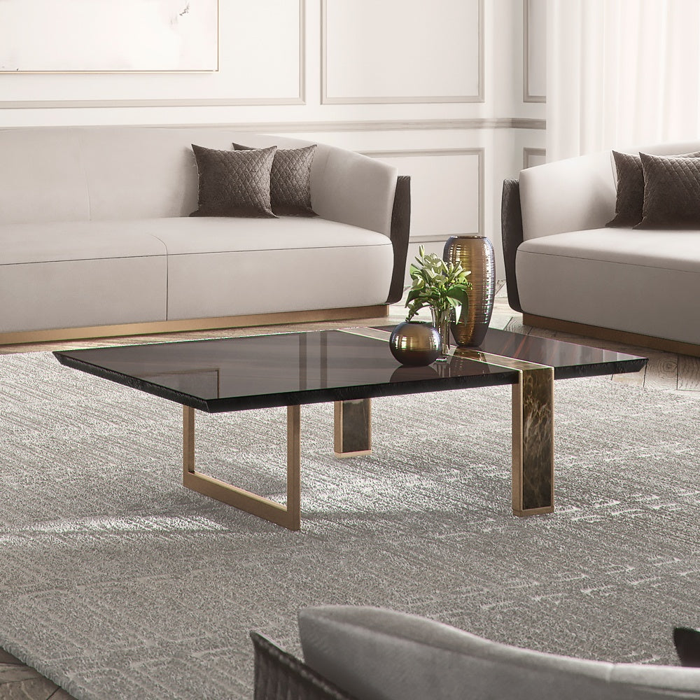 Modern Italian Ebony Veneered Coffee Table