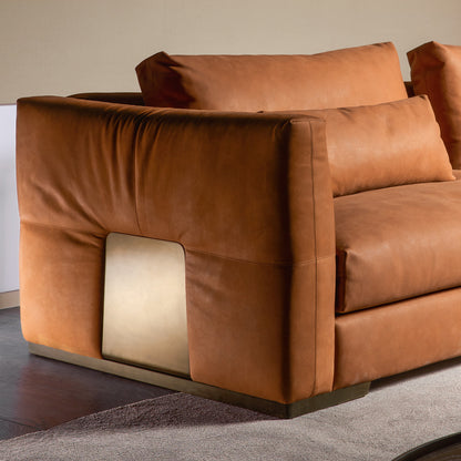 Modern Italian Leather Sofa