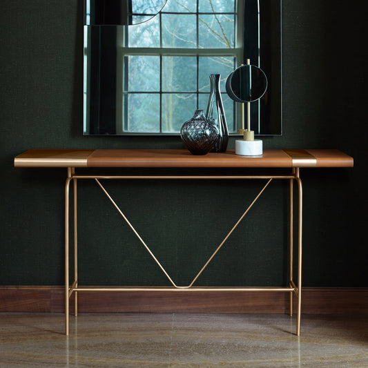 Modern Leather Console Table