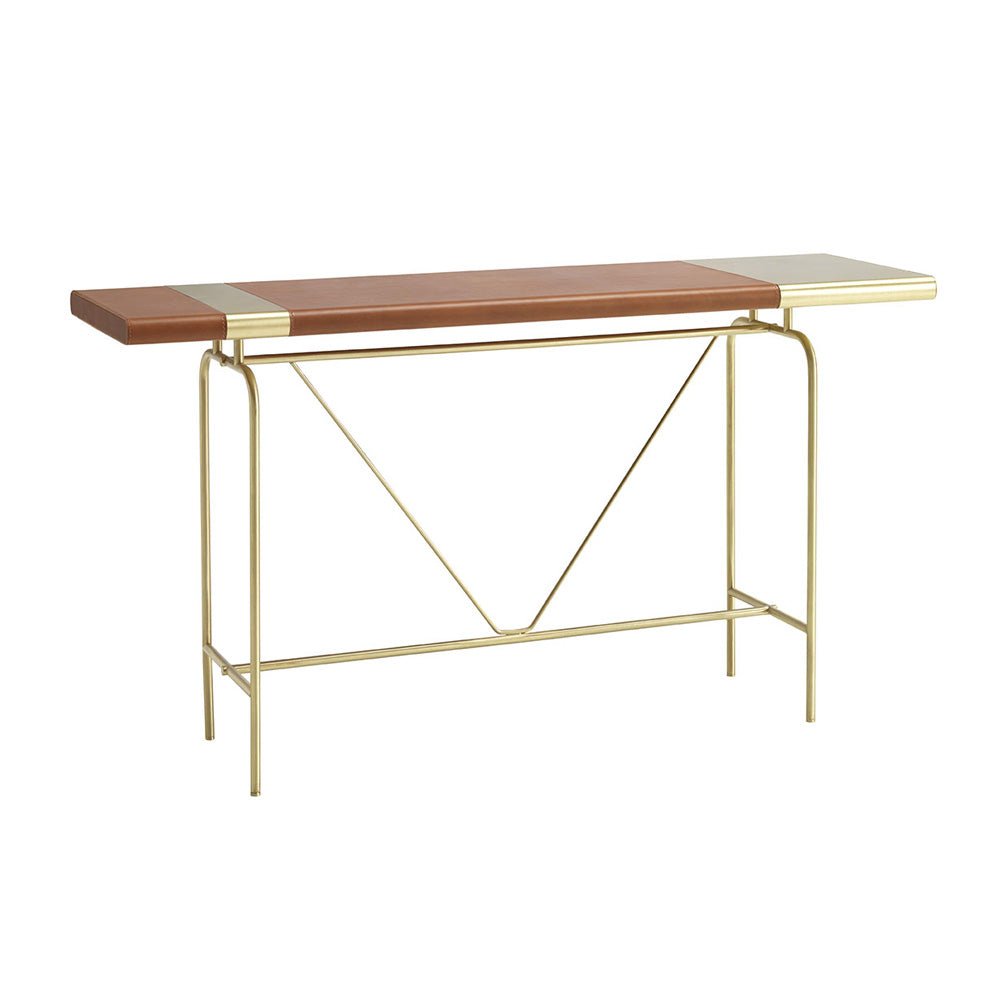 Modern Leather Console Table