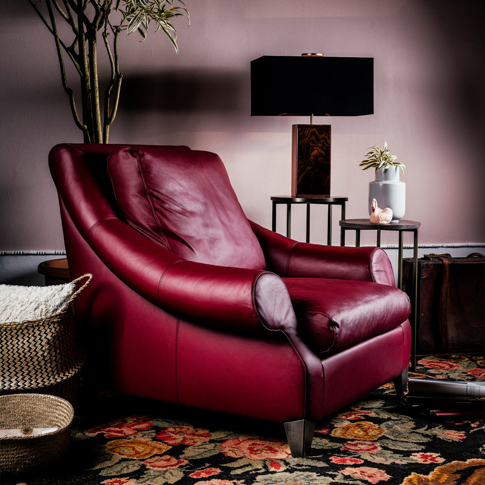 Modern Leather Designer Armchair