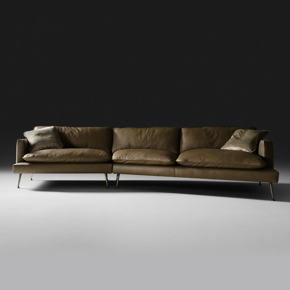 Modern Leather Modular Sofa