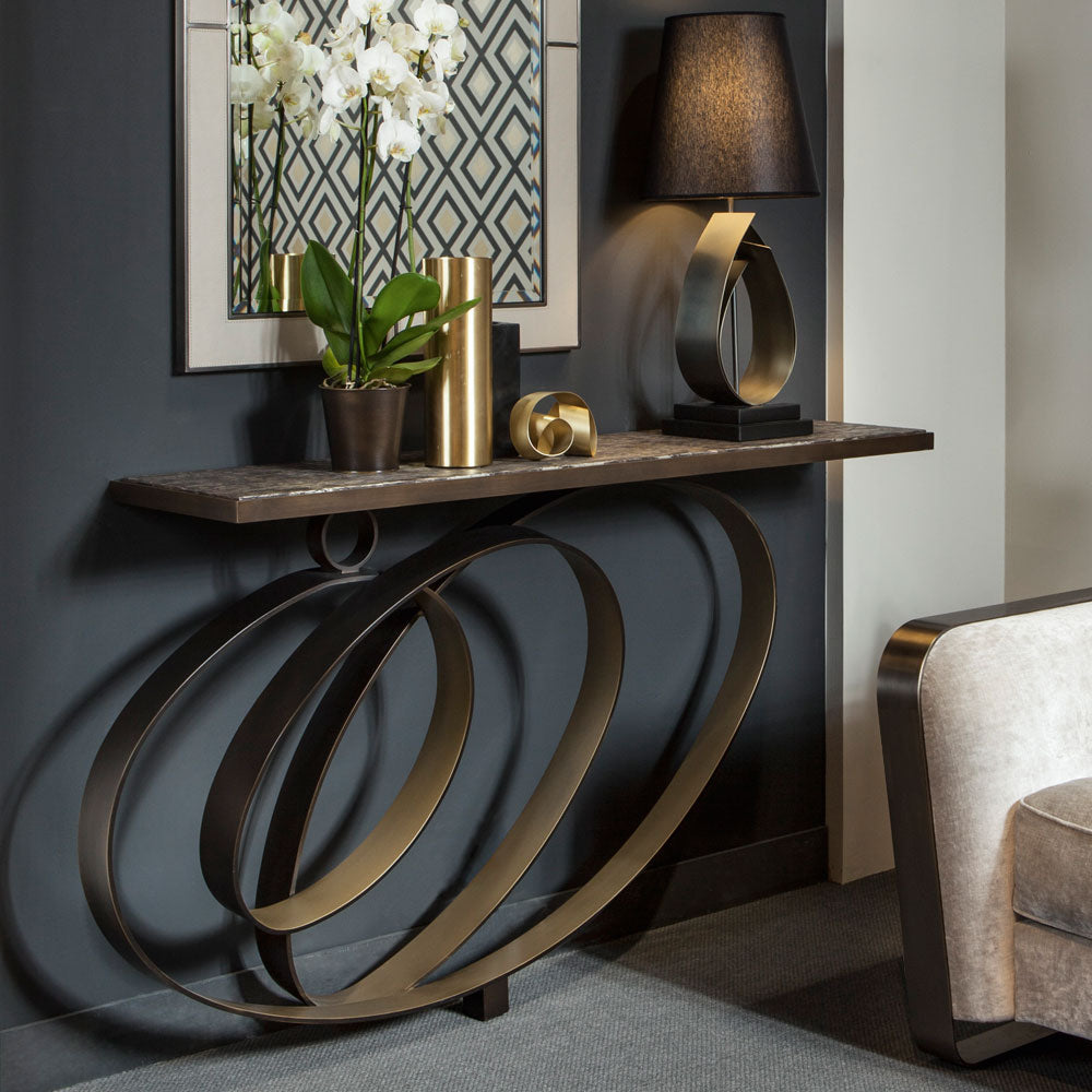 Modern Luxury Swirl Console