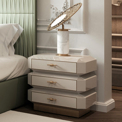 Modern Marble And Brass Table Lamp