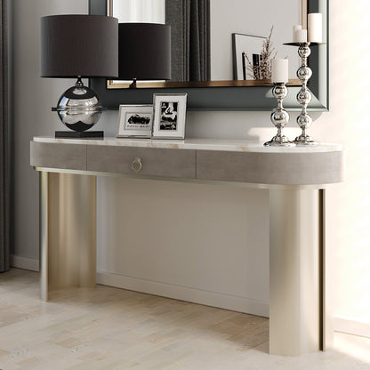 Modern Marble Top Console Table