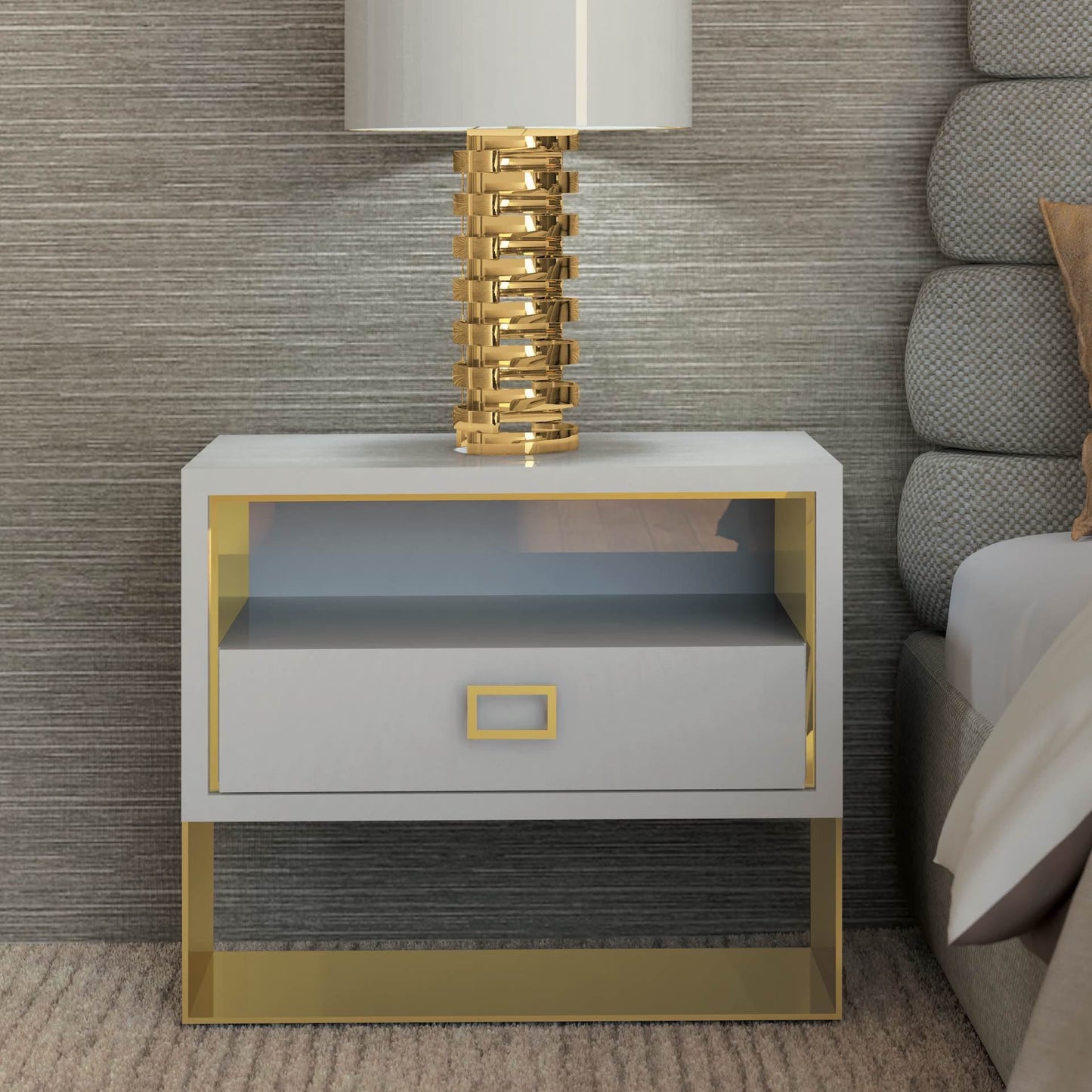 Modern One Drawer Bedside Table