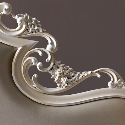 Modern Ornate Carved Bed