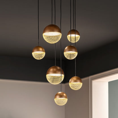 Modern Pendant Drop Cluster Chandelier