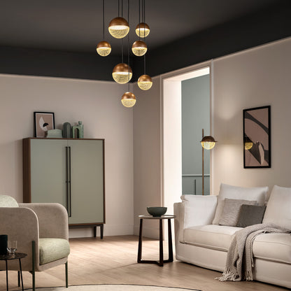 Modern Pendant Drop Cluster Chandelier