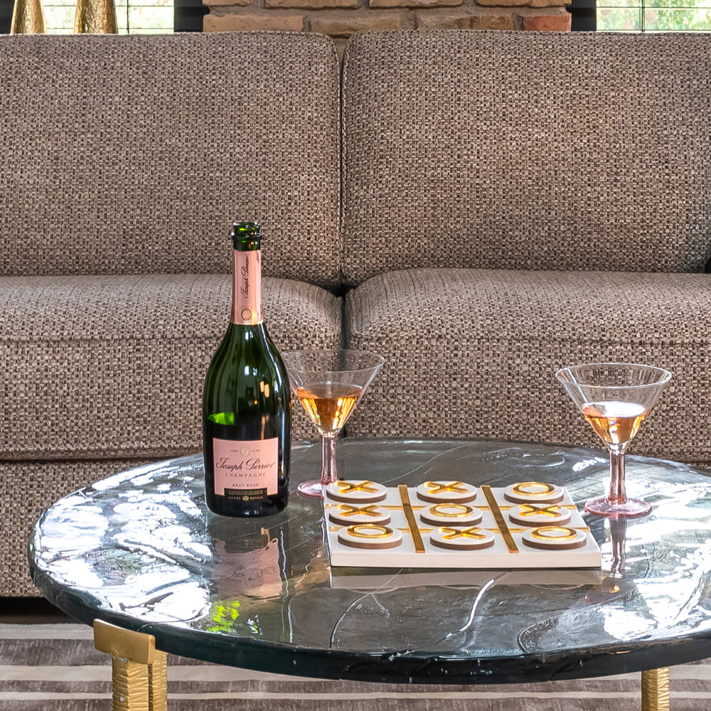 Modern Round Glass Coffee Table