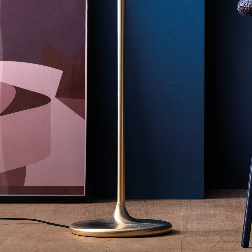 Modern Round Coloured Glass Diffuser Floor Lamp