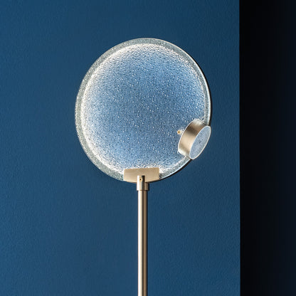 Modern Round Coloured Glass Diffuser Floor Lamp