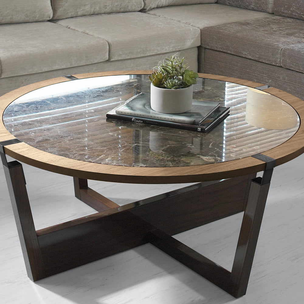 Modern Round Marble Coffee Table