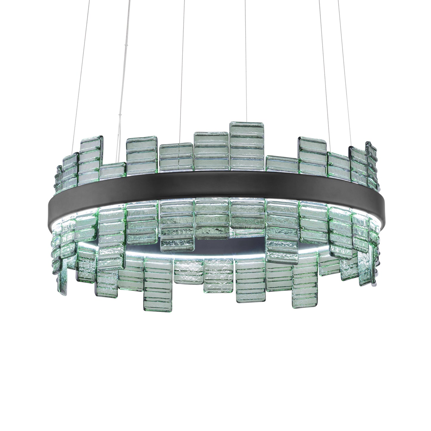 Modern Round Venetian Glass Chandelier