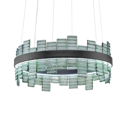 Modern Round Venetian Glass Chandelier