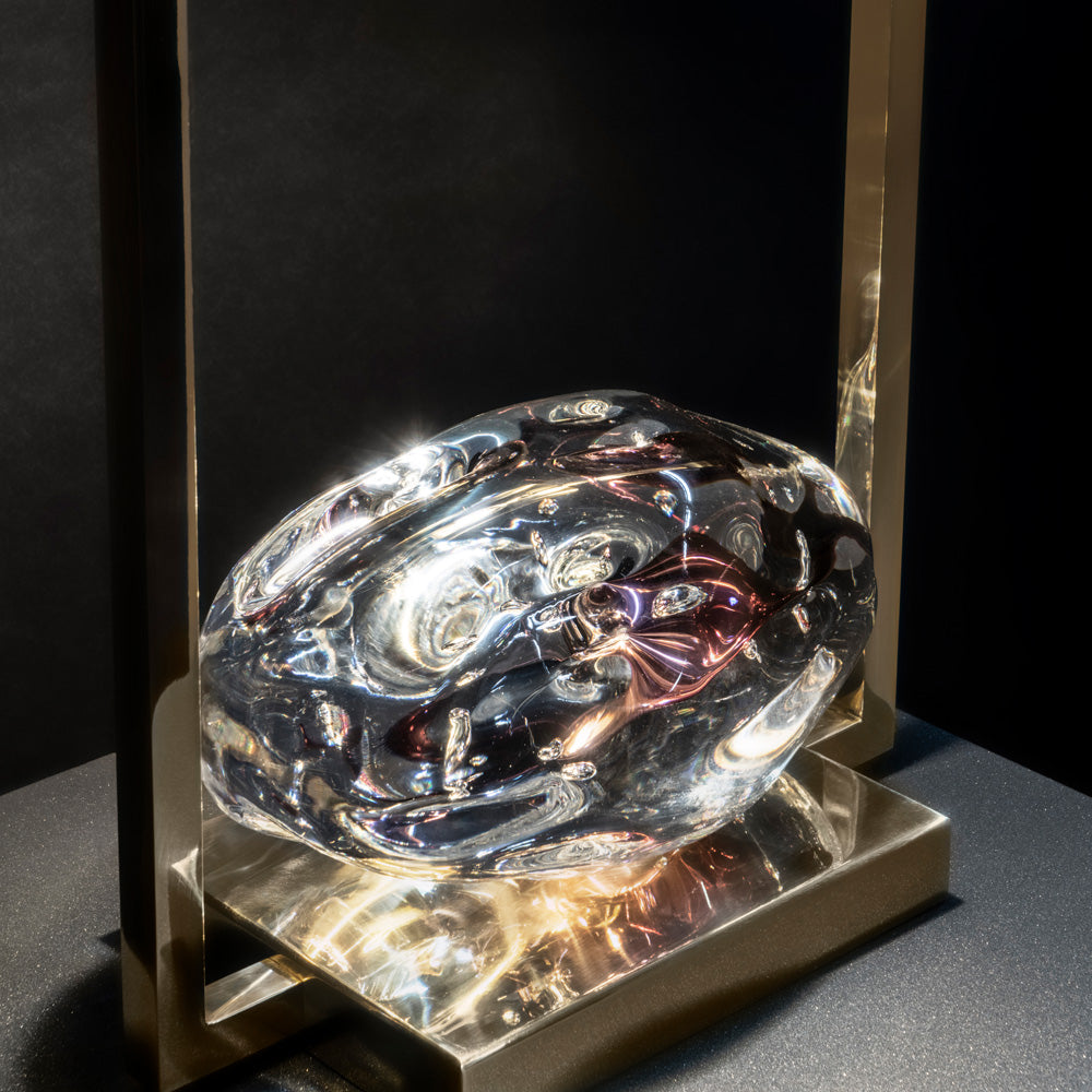 Modern Table Lamp With Crystal Base