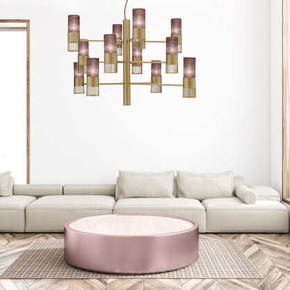 Modern Tiered Chandelier With Shades