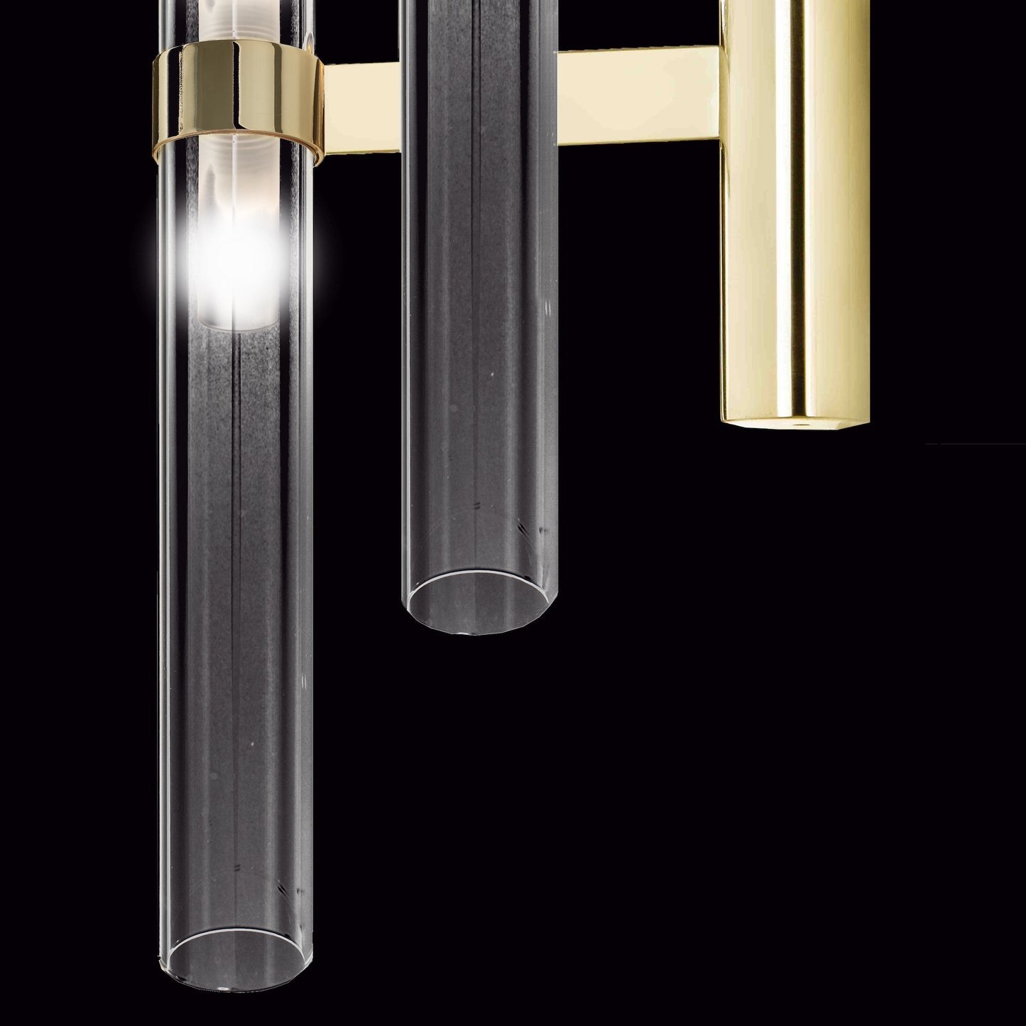 Modern Tubular Glass Wall Light