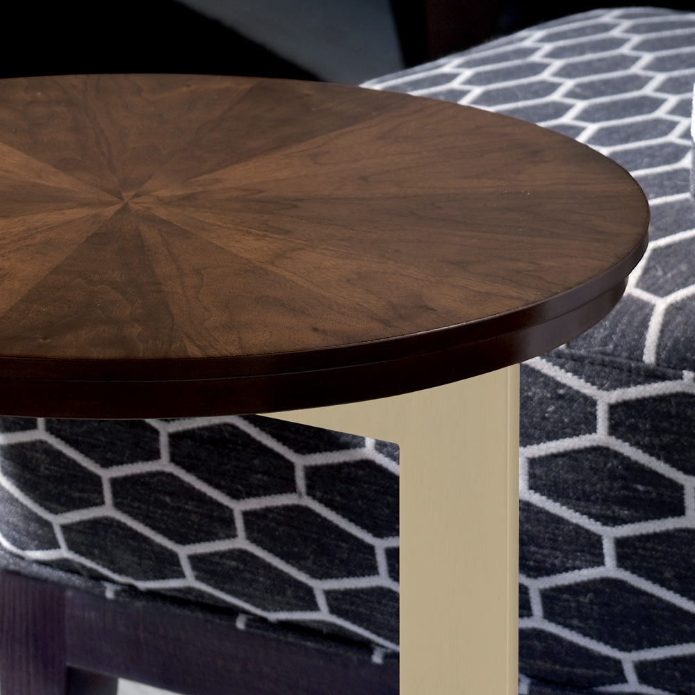 Modern Two-Piece Round Occasional Table