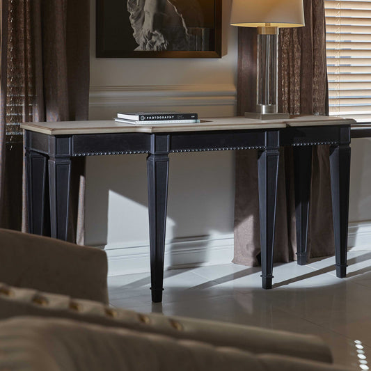 Modern Two-Tone Wooden Console Table