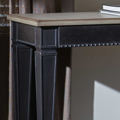 Modern Two-Tone Wooden Console Table