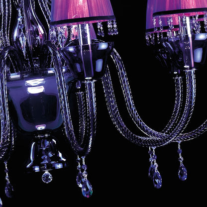 Modern Ultra Violet Crystal Chandelier