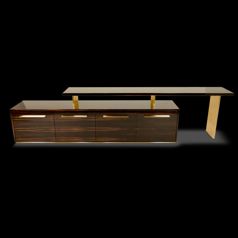 Modern Veneered TV Unit