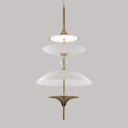 Large Modern Venetian Glass Pendant Light