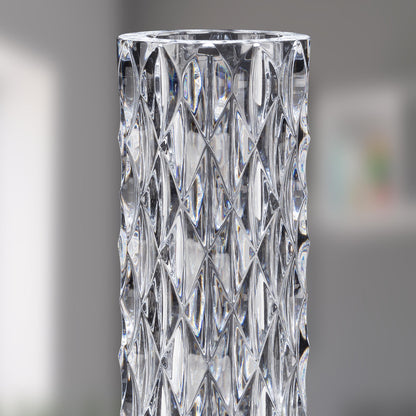Modern Vertical Faceted Crystal Table Lamp