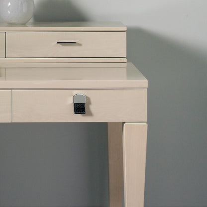 Modern Maple Veneer Desk With Drawers