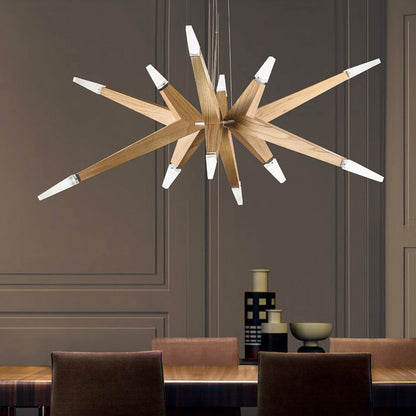 Modern Wooden Chandelier