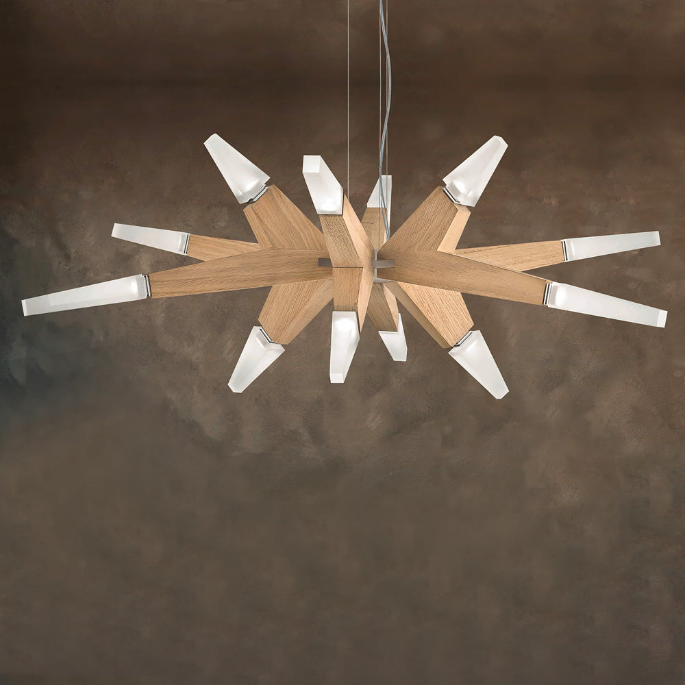 Modern Wooden Chandelier