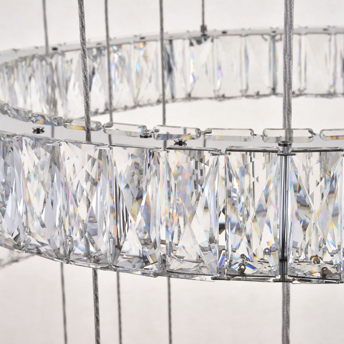 Monroe 33 1/2" Wide Chrome and Crystal 7-Tier LED Chandelier