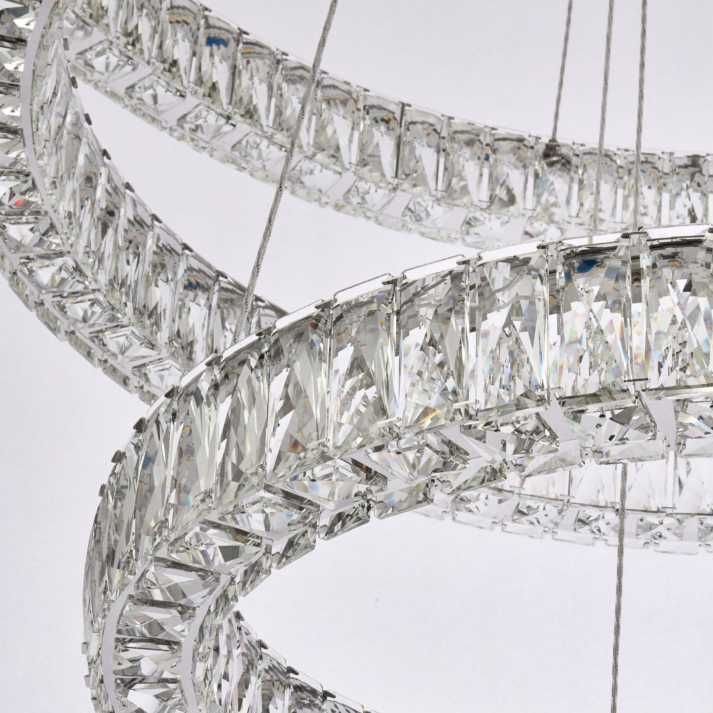 Monroe 41" Led Triple Ring Chandelier