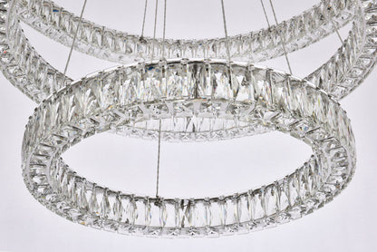 Monroe 41" Led Triple Ring Chandelier