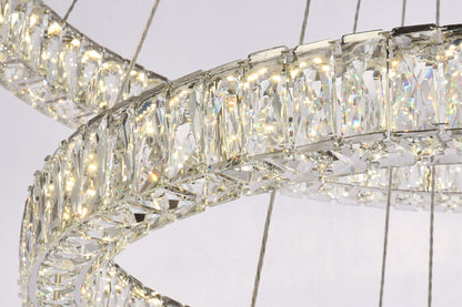 Monroe 41" Led Triple Ring Chandelier