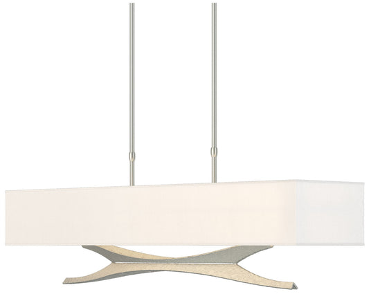 Moreau 42"W Vintage Platinum Long Pendant w/ Anna Shade