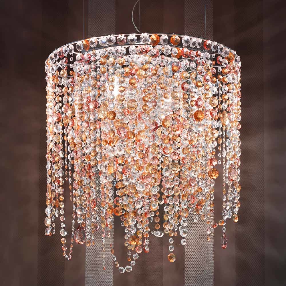 Multi Coloured Round Italian Chandelier