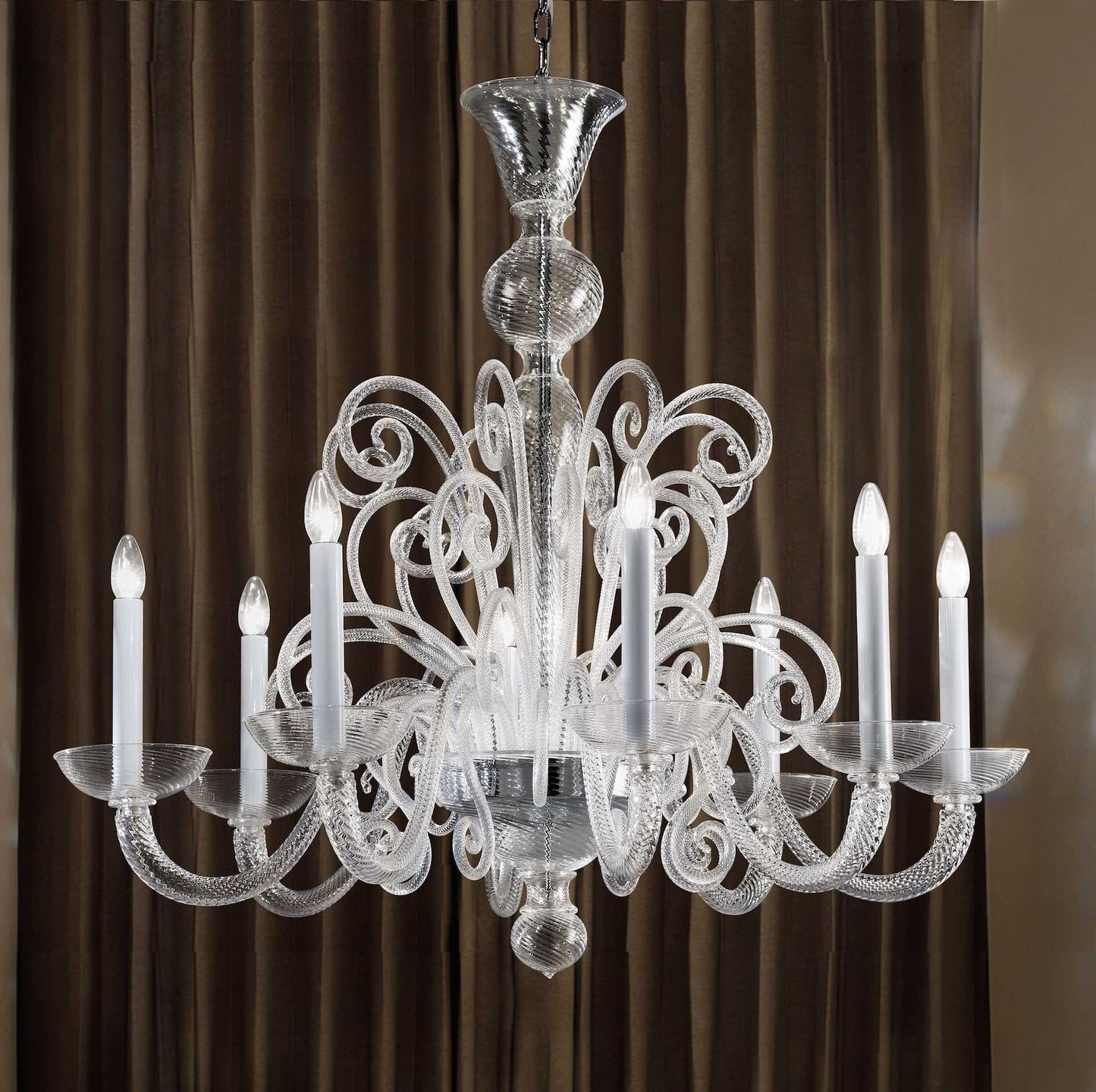 Traditional Murano Glass Chandelier